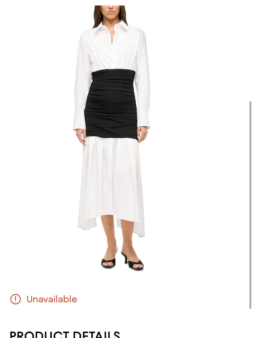 Staud Ellis cotton shirt dress